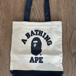 BAPE Navy/White Tote Bag